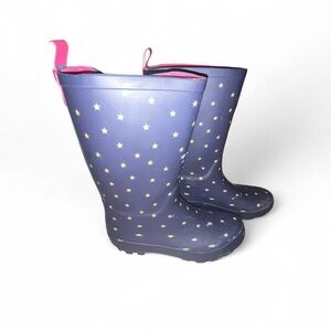 Target Kids Purple Rain Boots with Star Pattern​​